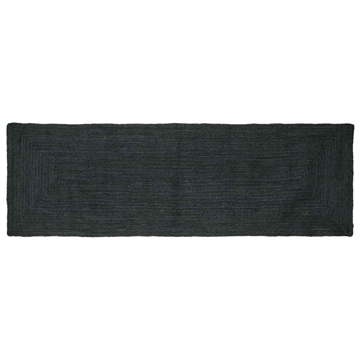 Områdetepper Rektangulær Mørkegrå 80 x 250 cm Jute