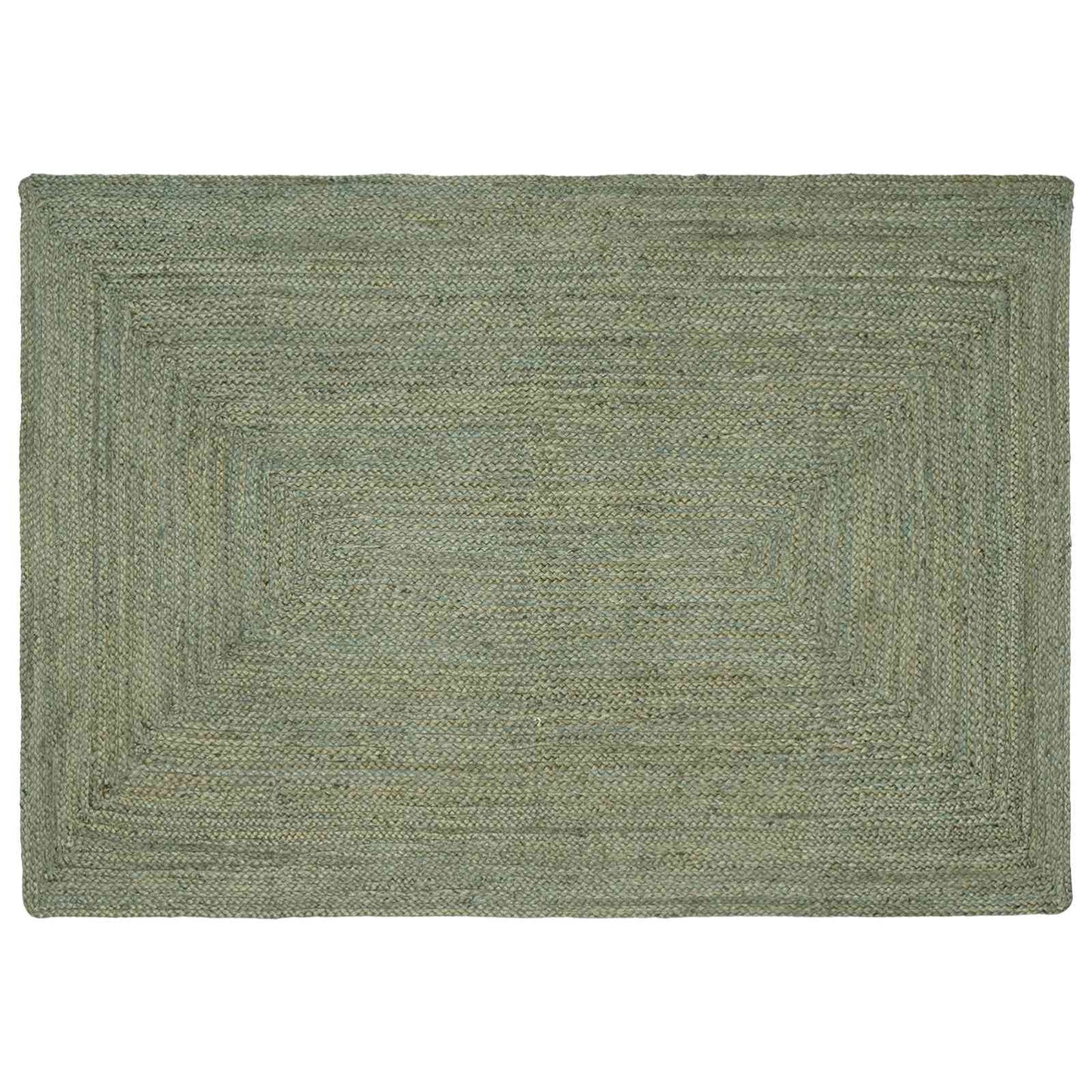 Områdetepper Rektangulær Olivengrønn 140 x 200 cm Jute