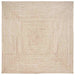 Områdetepper Naturlig og Hvit 200 x 200 cm Jute