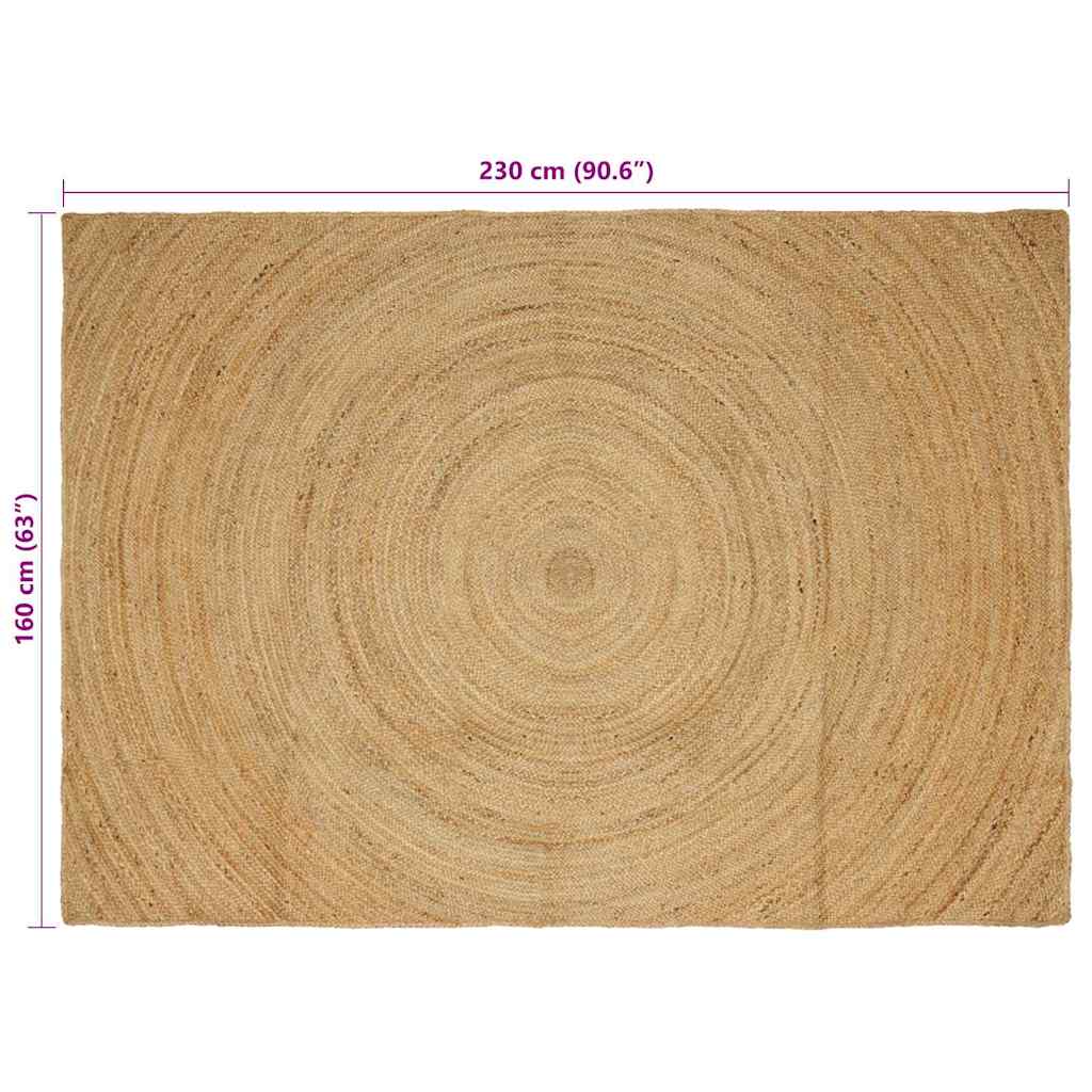 Områdetepper Naturlig 160 x 230 cm Jute