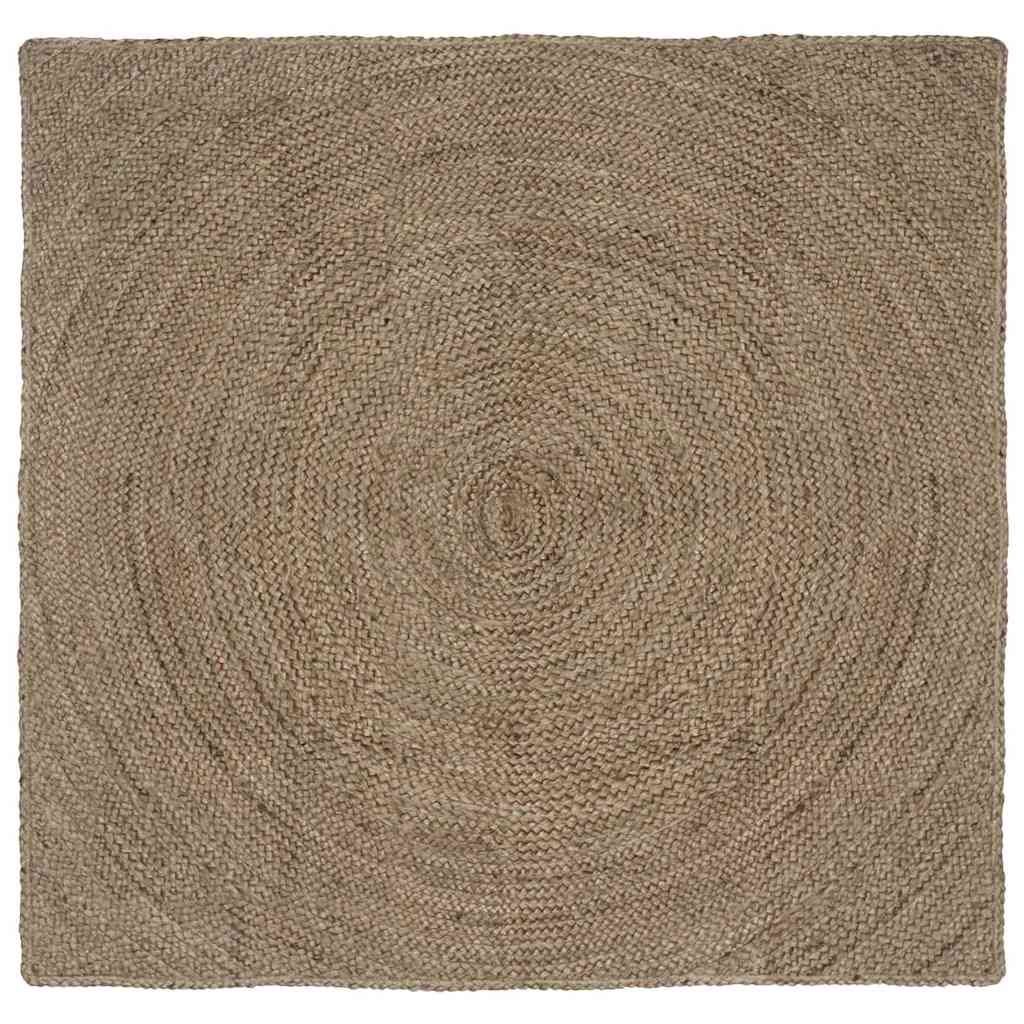 Områdetepper Grå 160 x 160 cm Jute