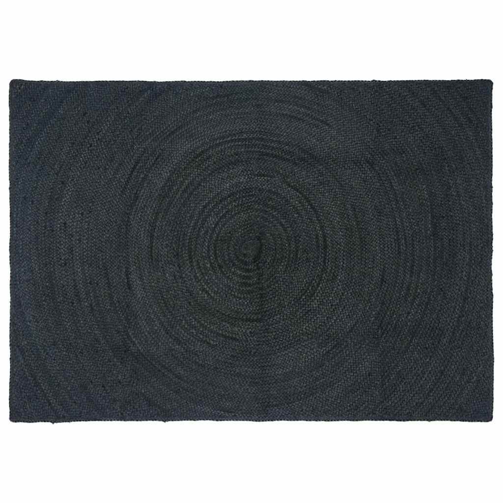 Områdetepper Mørkegrå 120 x 170 cm Jute