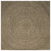 Områdetepper Naturlig og svart 200 x 200 cm Jute