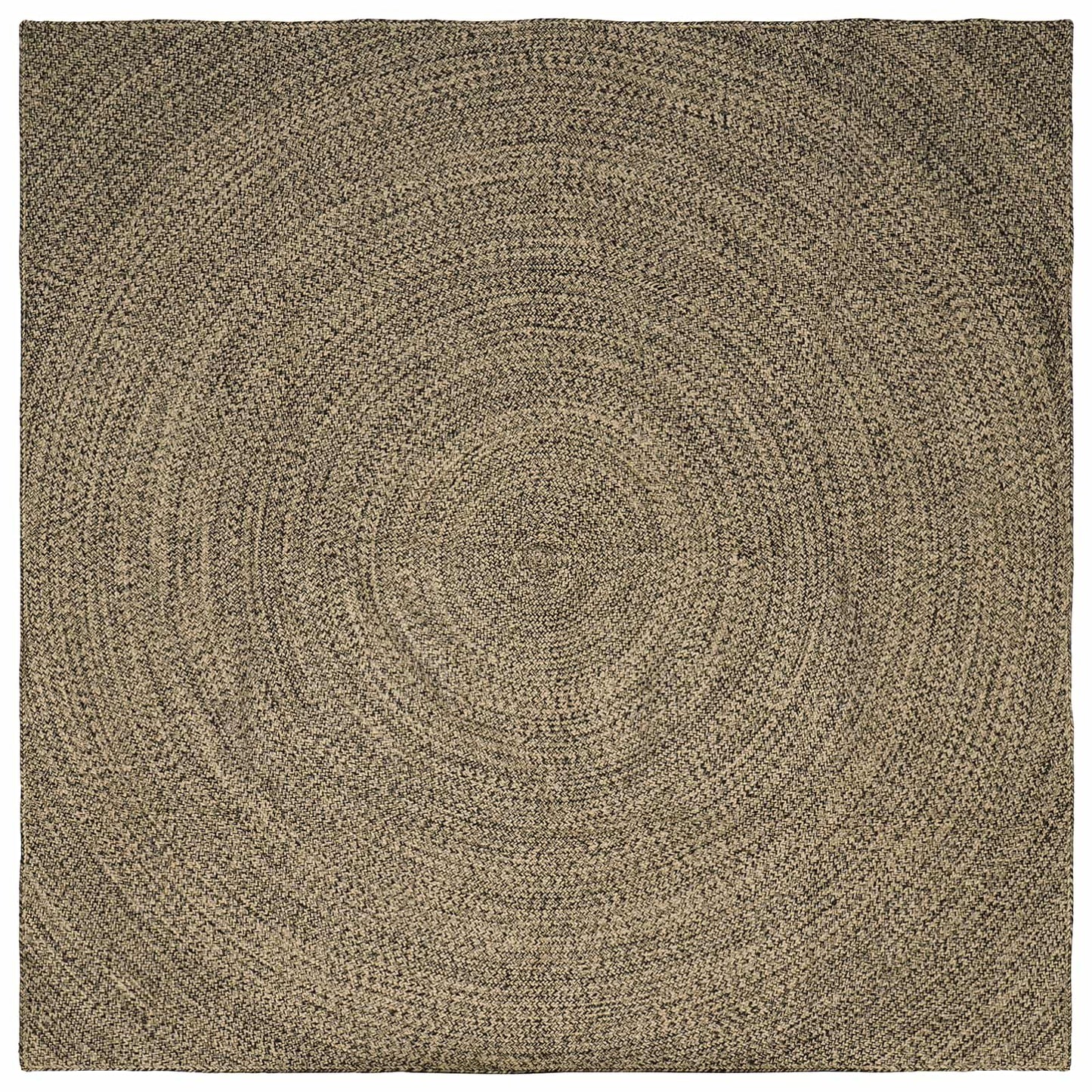 Områdetepper Naturlig og svart 200 x 200 cm Jute