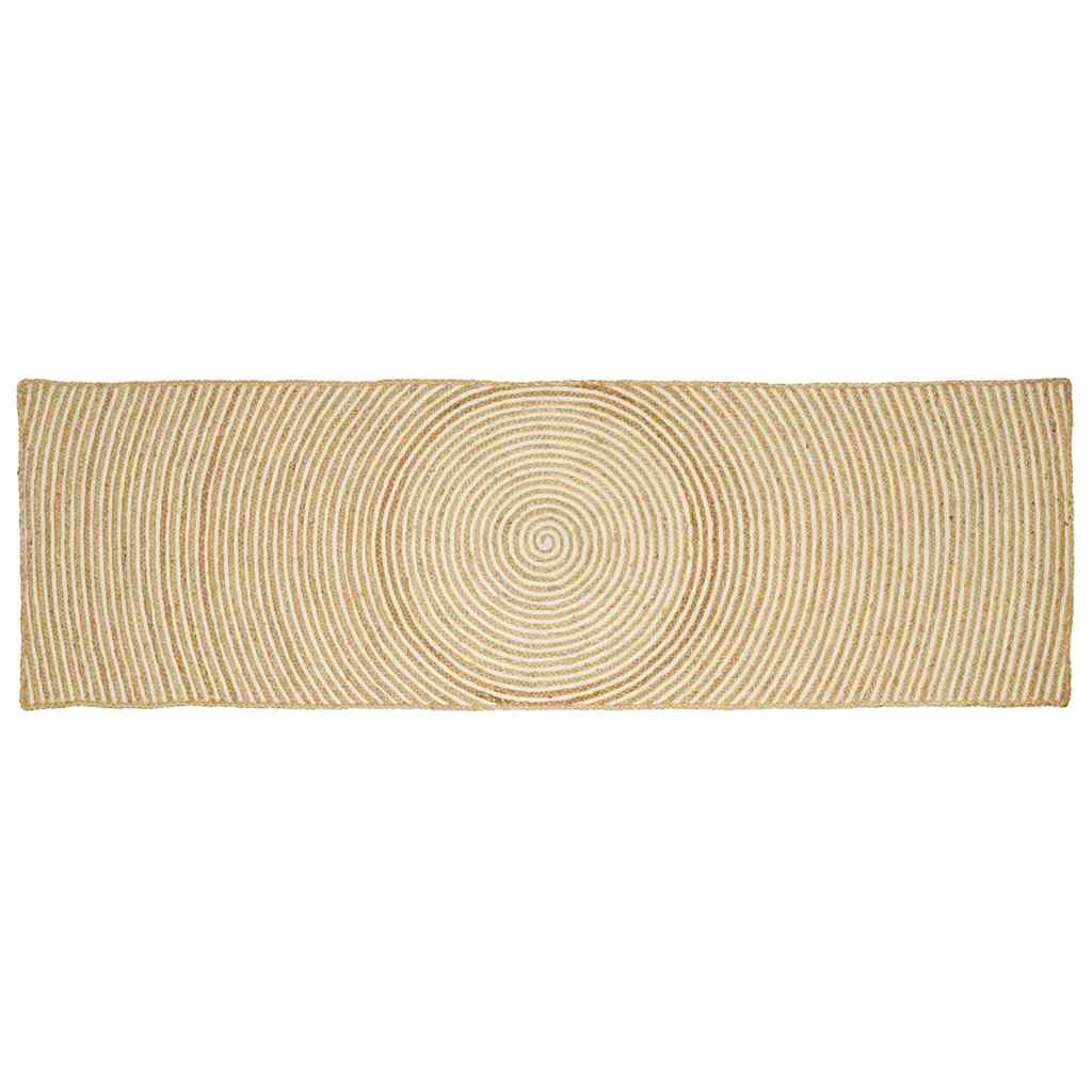 Områdetepper Hvit 80 x 300 cm Jute