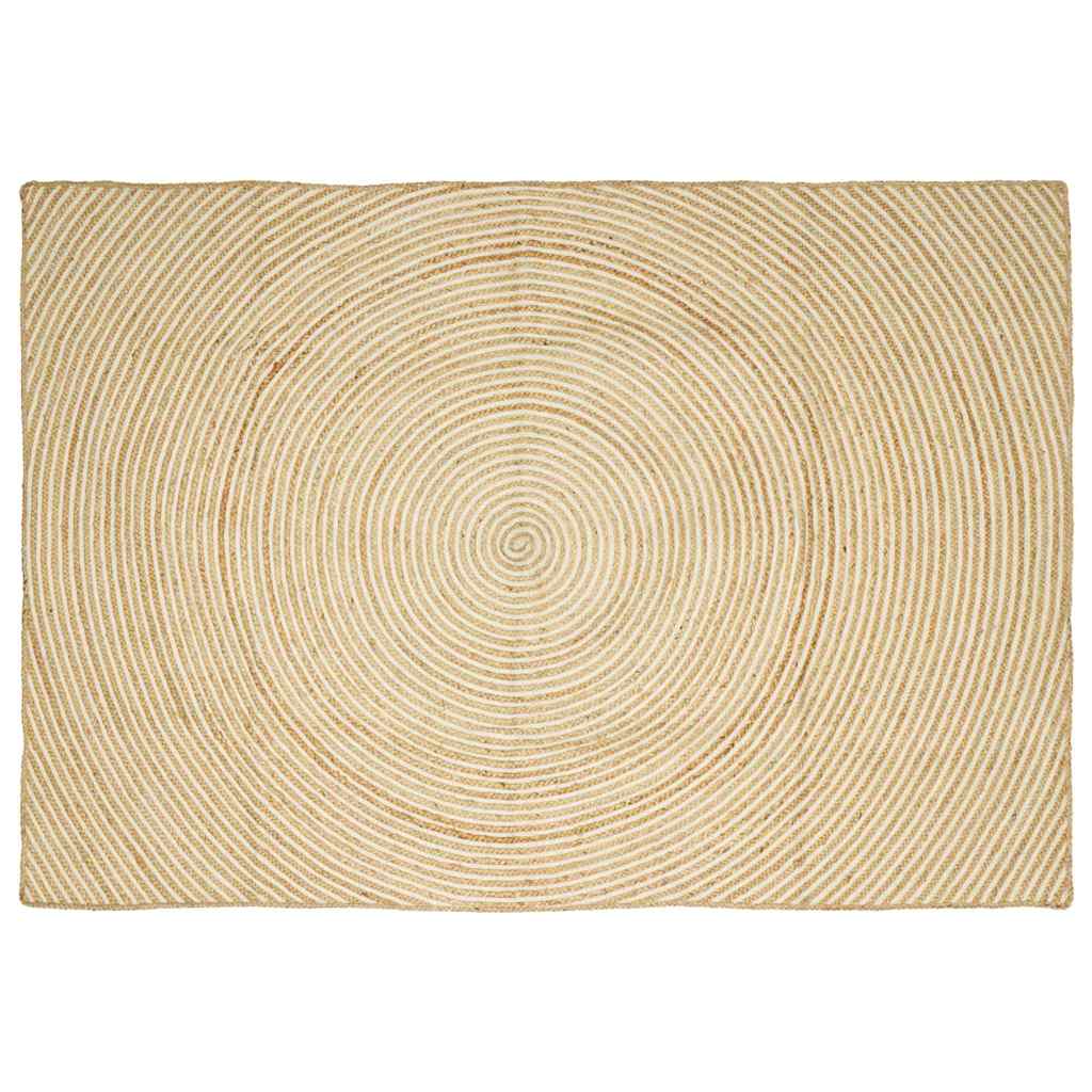 Områdetepper Hvit 240 x 340 cm Jute