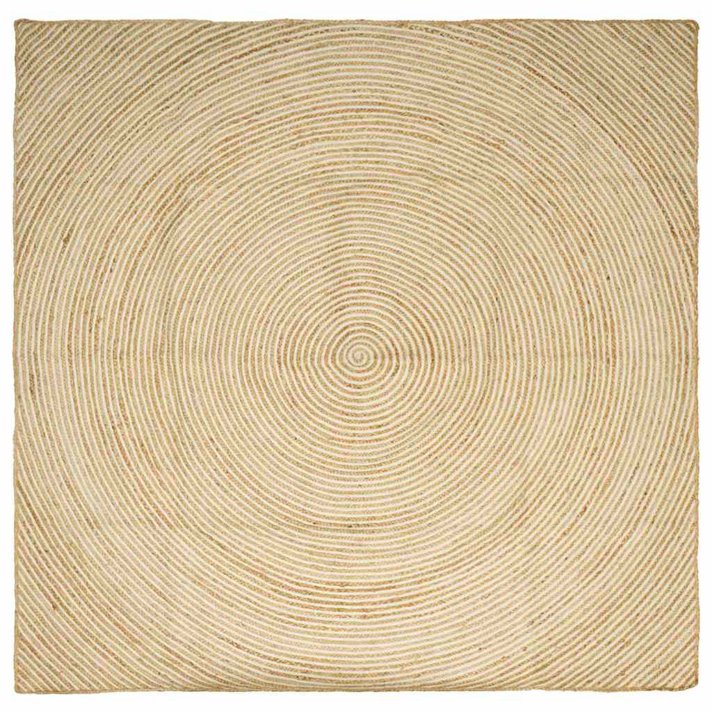 Områdetepper Hvit 300 x 300 cm Jute