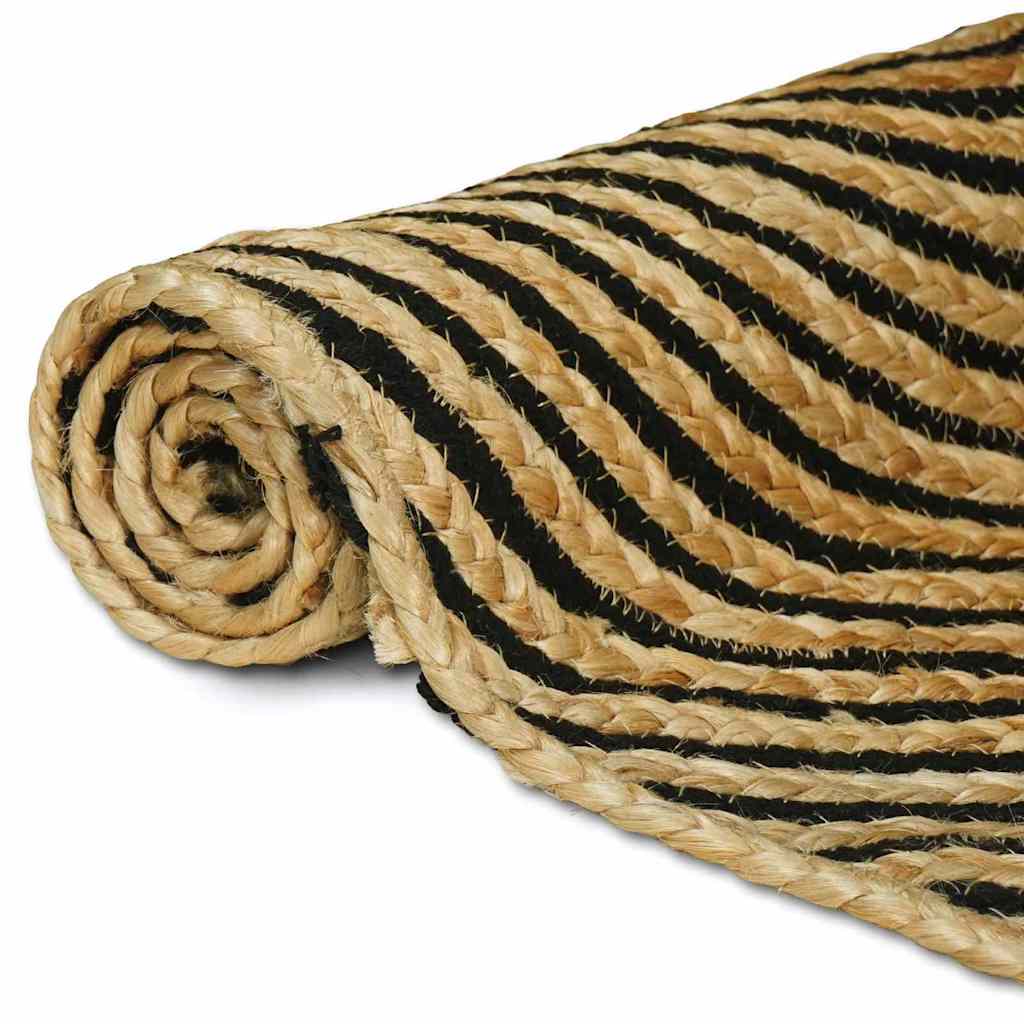 Områdetepper Svart 60 x 110 cm Jute