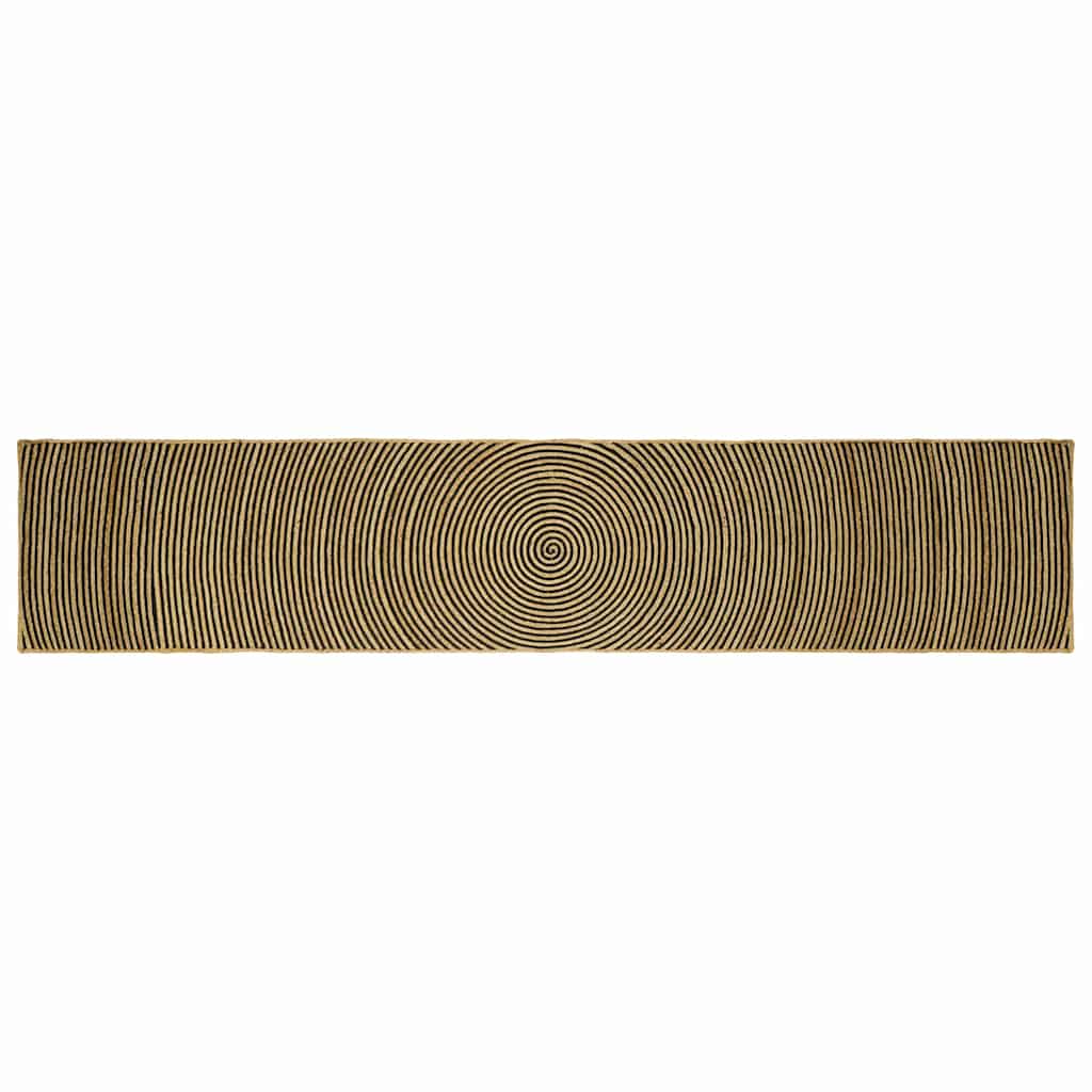 Områdetepper Svart 60 x 400 cm Jute