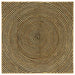 Områdetepper Svart 120 x 120 cm Jute