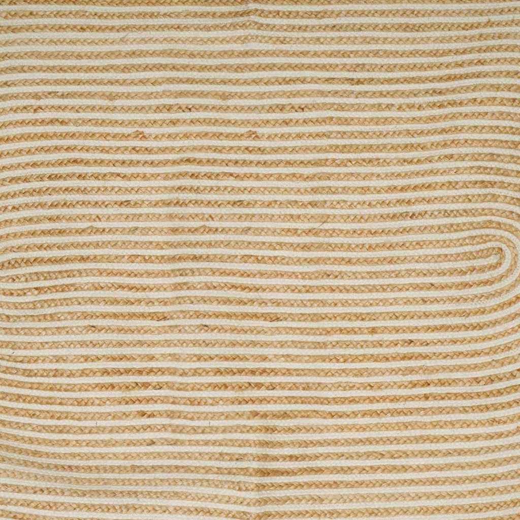 Områdetepper Naturlig og Hvit 122 x 183 cm Jute