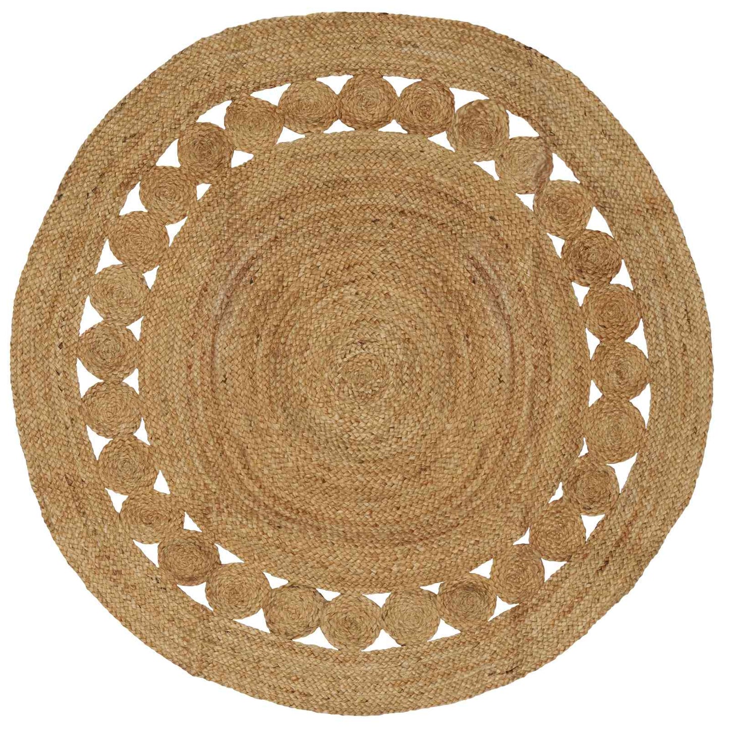 Områdetepper Naturlig Ø 150 cm Jute
