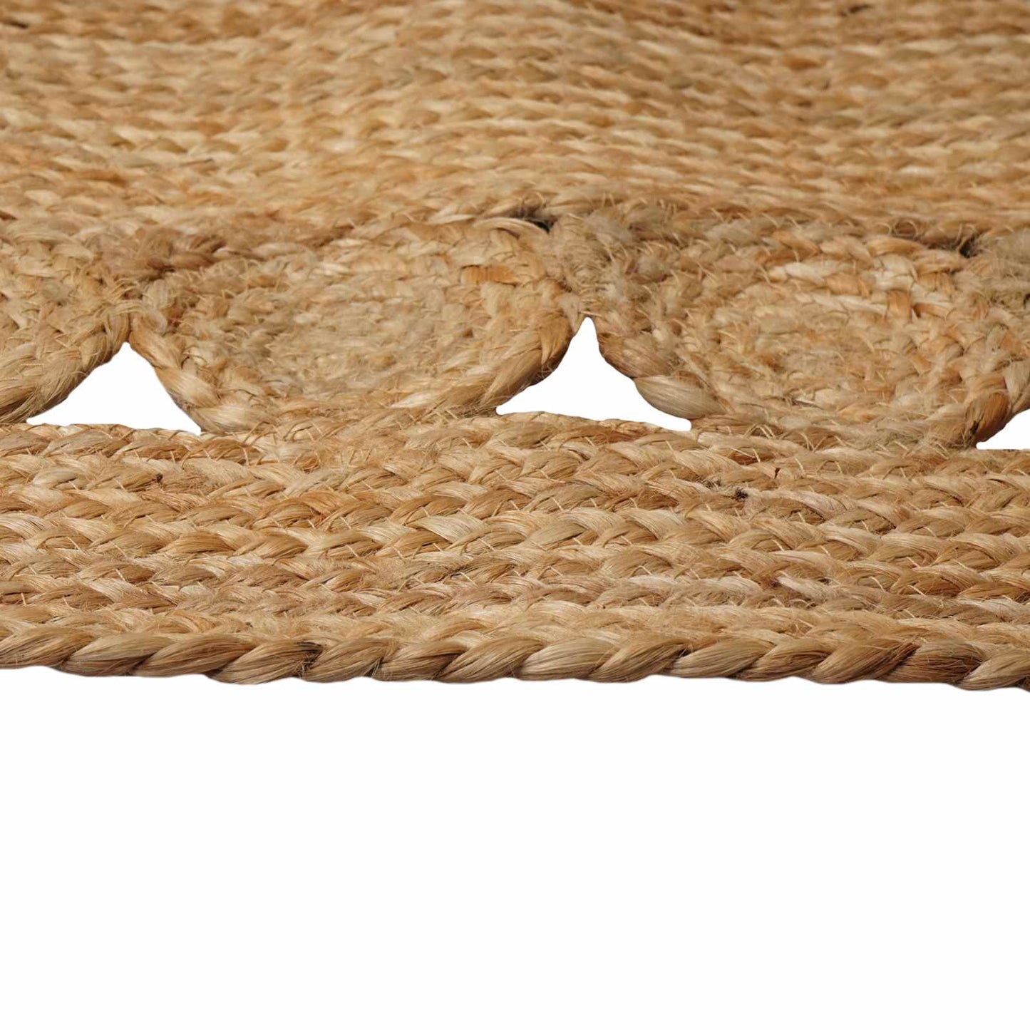Områdetepper Naturlig 100 x 152 cm Jute