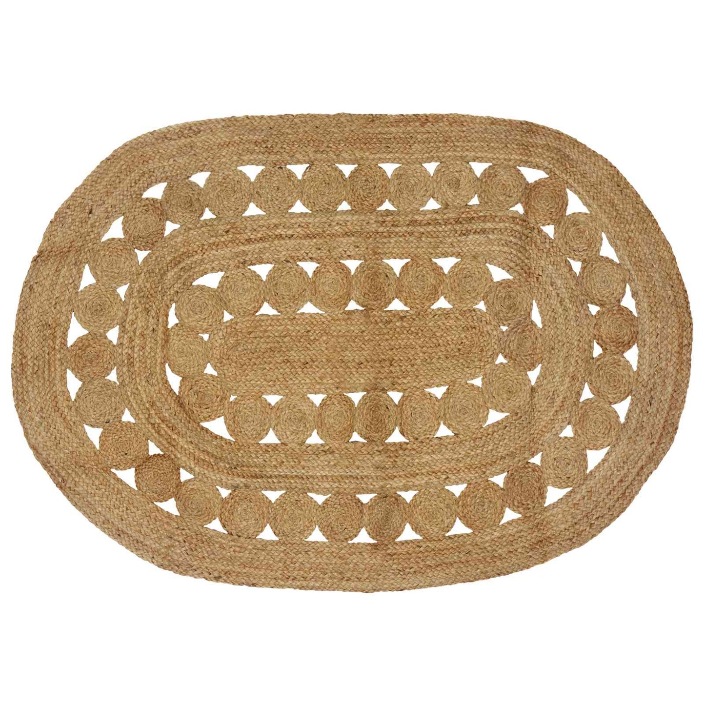 Områdetepper Naturlig 122 x 183 cm Jute