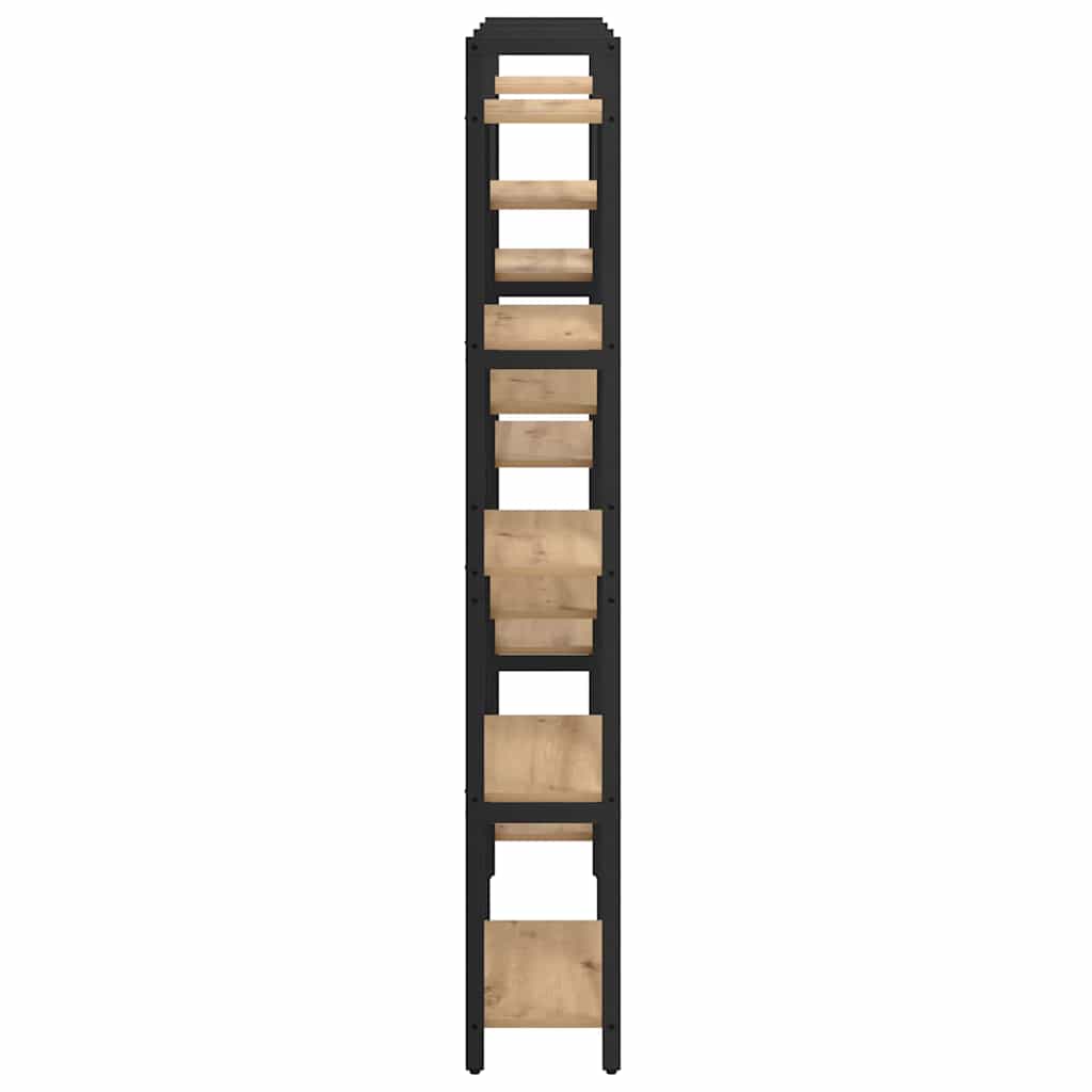 Bokhylle 156 x 25 x 167 cm Konstruert tre Artisan Eik