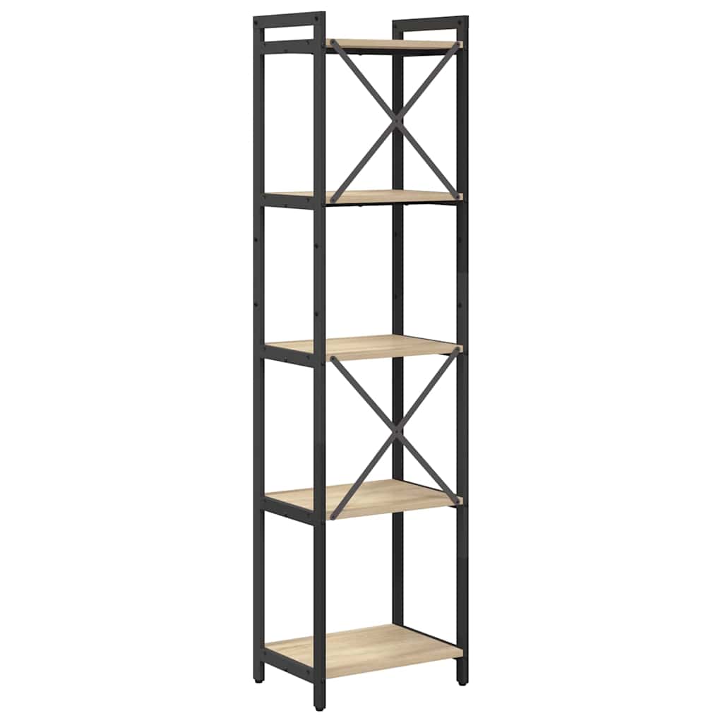 Bokhylle Sonoma eik 40 x 30 x 155 cm Konstruert tre