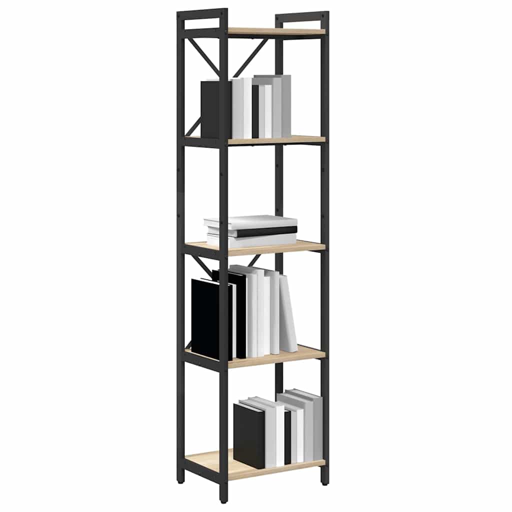 Bokhylle Sonoma eik 40 x 30 x 155 cm Konstruert tre