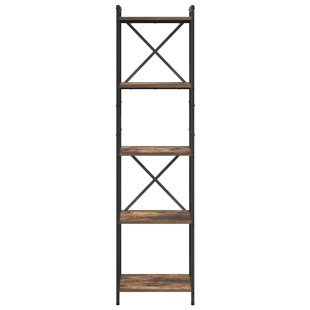 Bokhylle Røkt eik 40 x 30 x 155 cm Konstruert tre