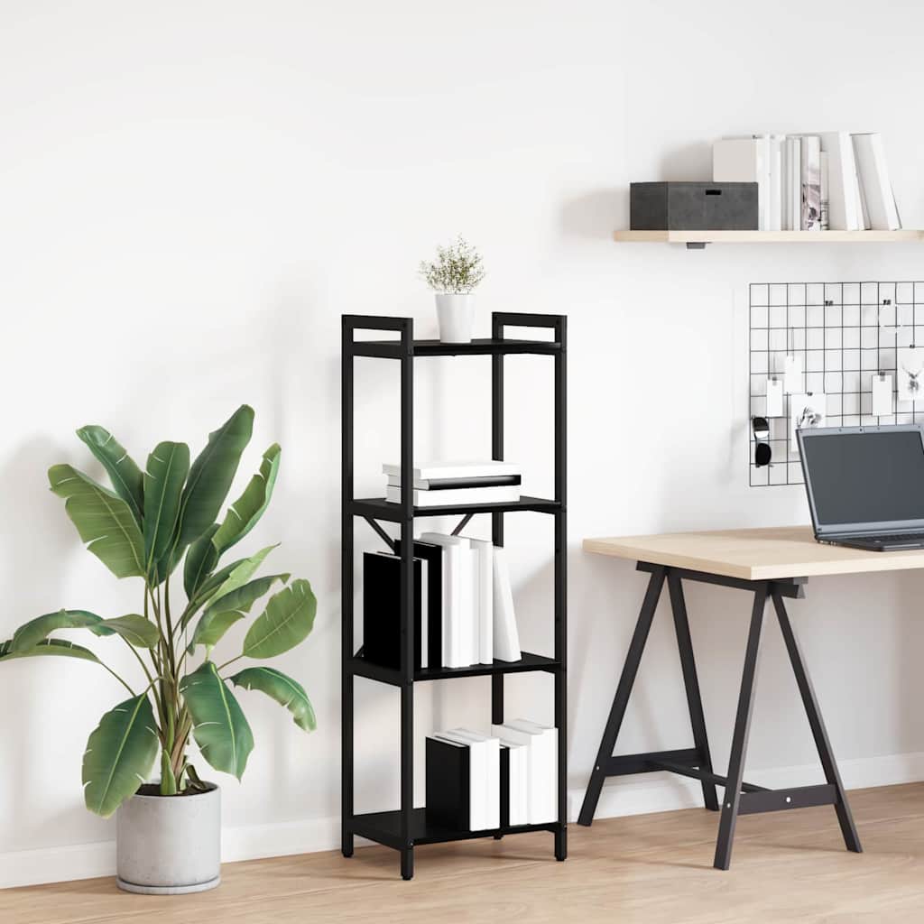 Bokhylle Svart Eik 40 x 30 x 119 cm Konstruert tre
