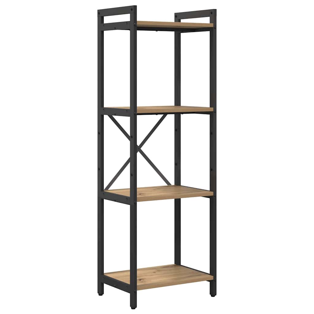 Bokhylle 40 x 30 x 119 cm Konstruert tre Artisan Eik