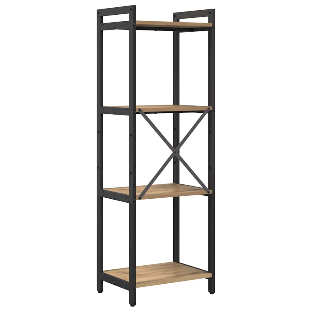 Bokhylle 40 x 30 x 119 cm Konstruert tre Artisan Eik