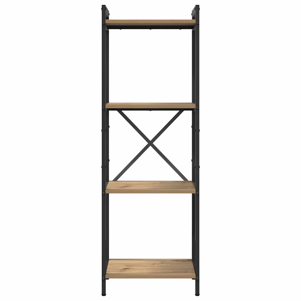 Bokhylle 40 x 30 x 119 cm Konstruert tre Artisan Eik