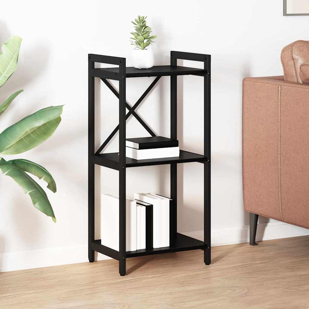 Bokhylle Svart Eik 40 x 30 x 85 cm Konstruert tre