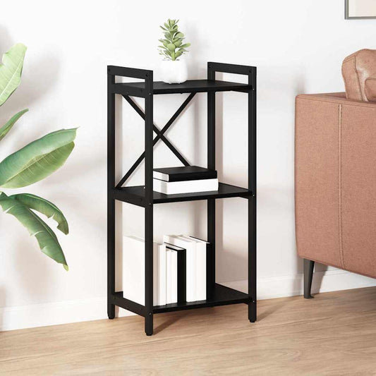 Bokhylle Svart Eik 40 x 30 x 85 cm Konstruert tre