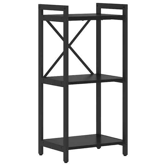 Bokhylle Svart Eik 40 x 30 x 85 cm Konstruert tre