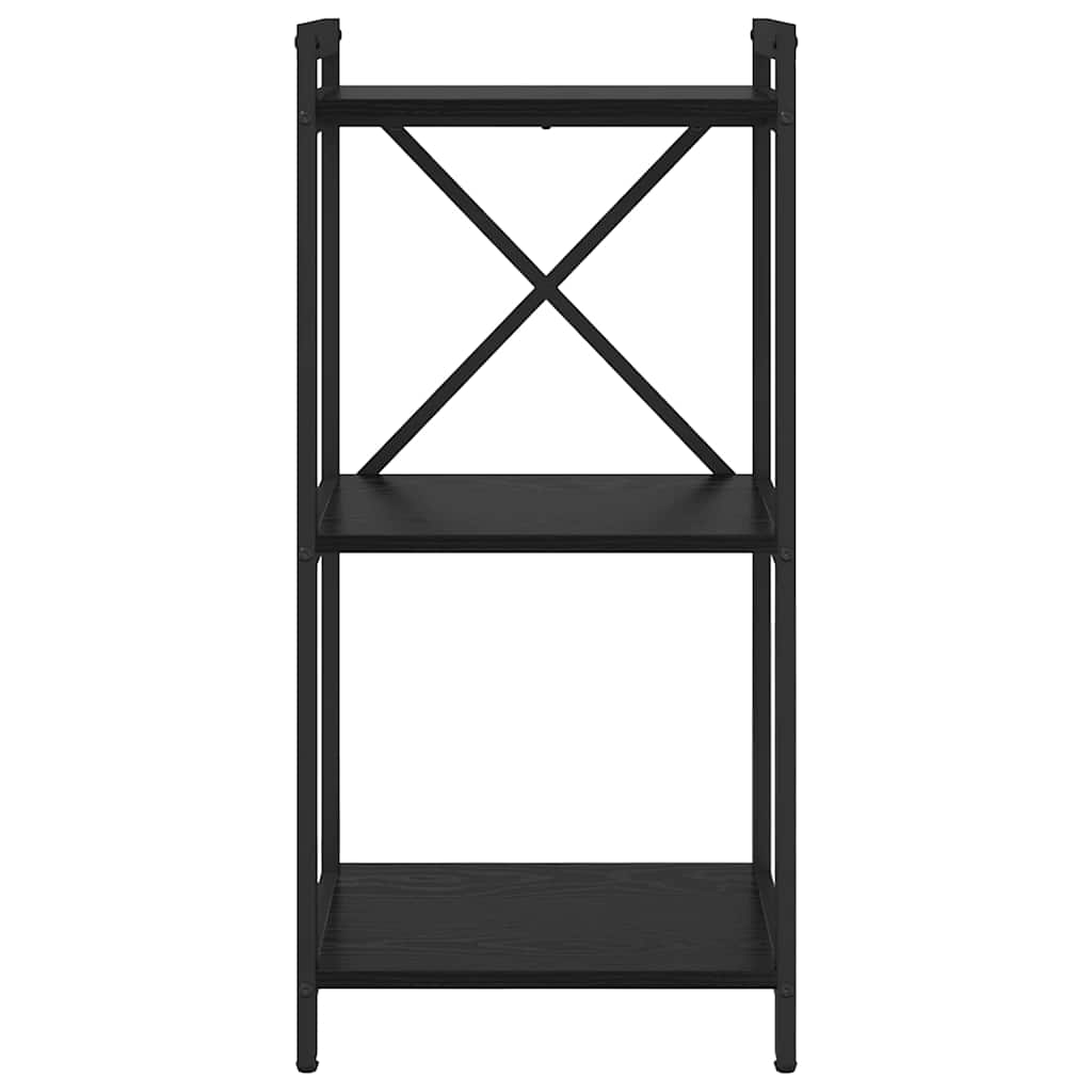 Bokhylle Svart Eik 40 x 30 x 85 cm Konstruert tre