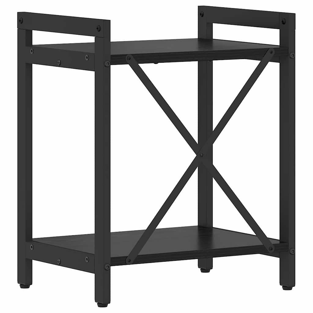 Bokhylle Svart Eik 40 x 30 x 50 cm Konstruert tre