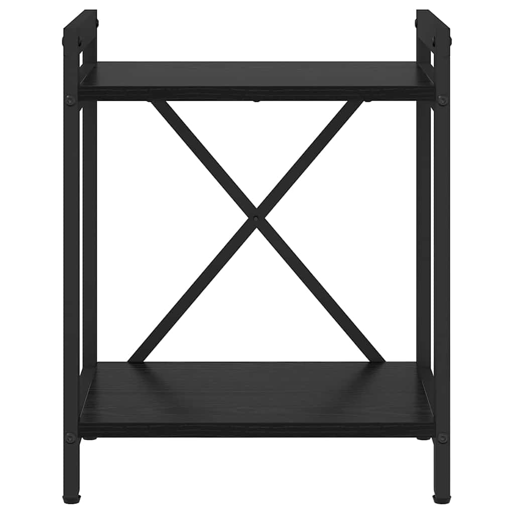 Bokhylle Svart Eik 40 x 30 x 50 cm Konstruert tre