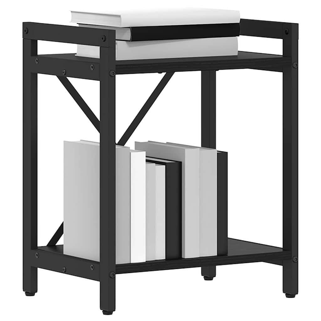 Bokhylle Svart Eik 40 x 30 x 50 cm Konstruert tre
