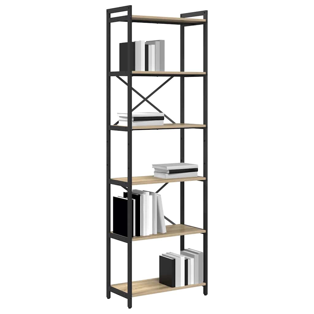 Bokhylle Sonoma eik 60 x 30 x 189,5 cm Konstruert tre