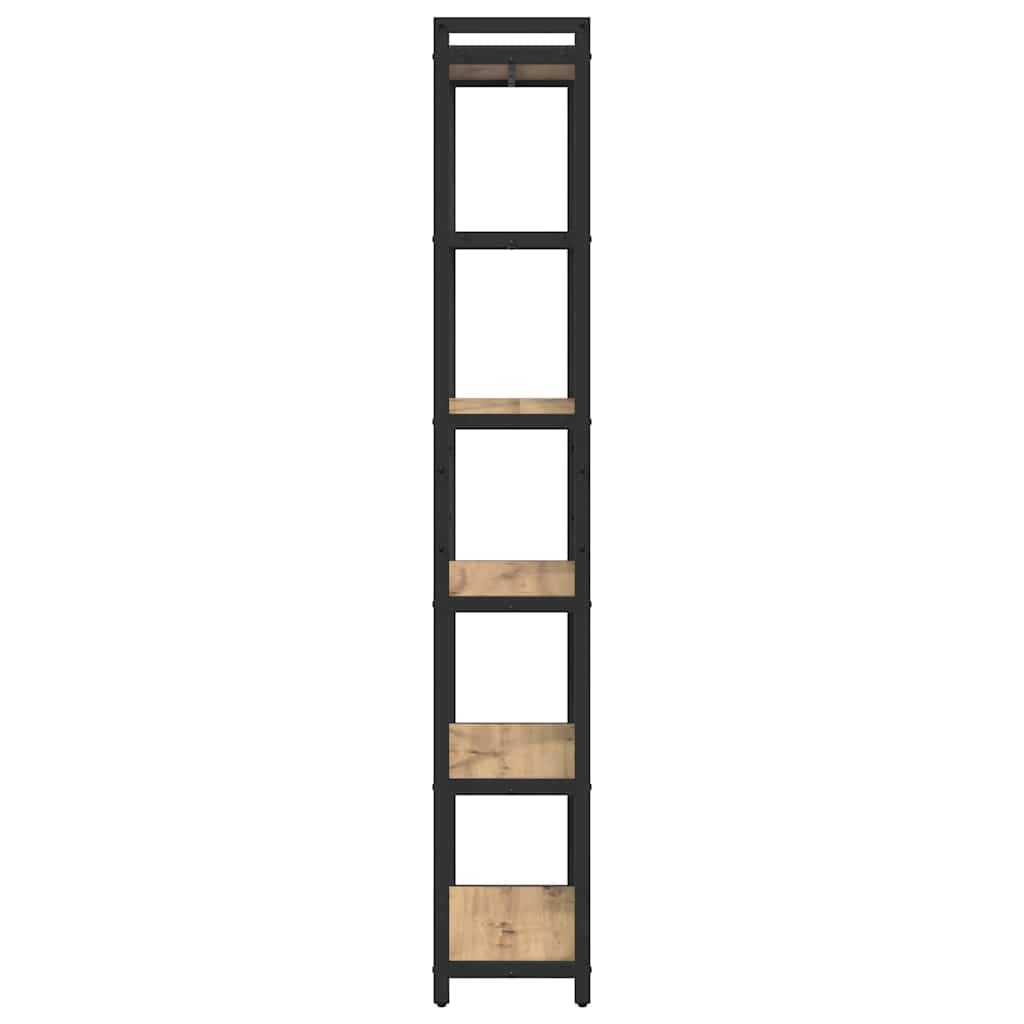 Bokhylle 60 x 30 x 189,5 cm Konstruert tre Artisan Eik