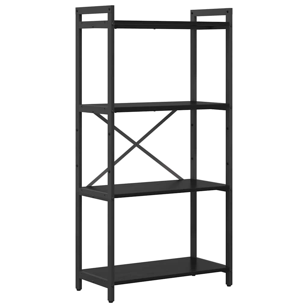 Bokhylle Svart Eik 60 x 30 x 120 cm Konstruert tre