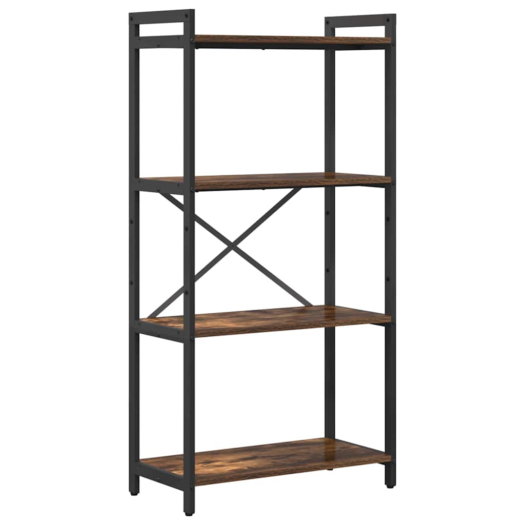 Bokhylle Røkt eik 60 x 30 x 120 cm Konstruert tre