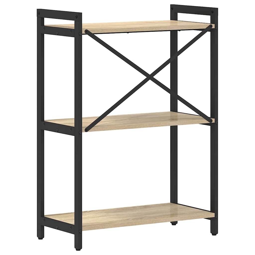 Bokhylle Sonoma eik 60 x 30 x 85 cm Konstruert tre