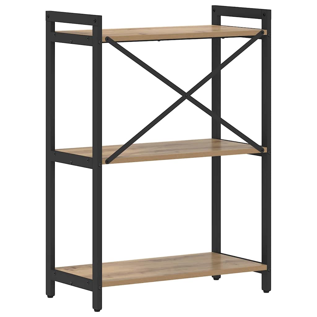 Bokhylle 60 x 30 x 85 cm Konstruert tre Artisan Eik