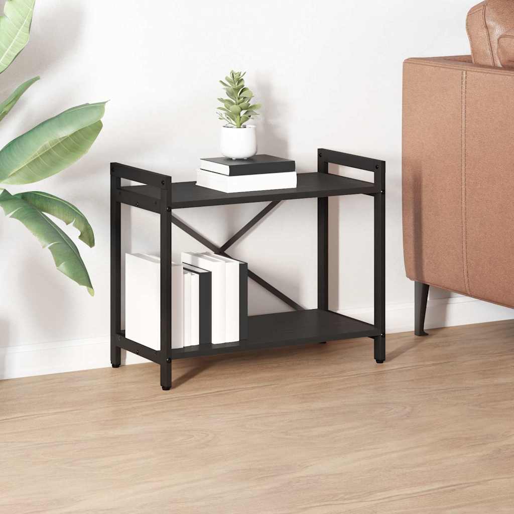 Bokhylle Svart Eik 60 x 30 x 50 cm Konstruert tre