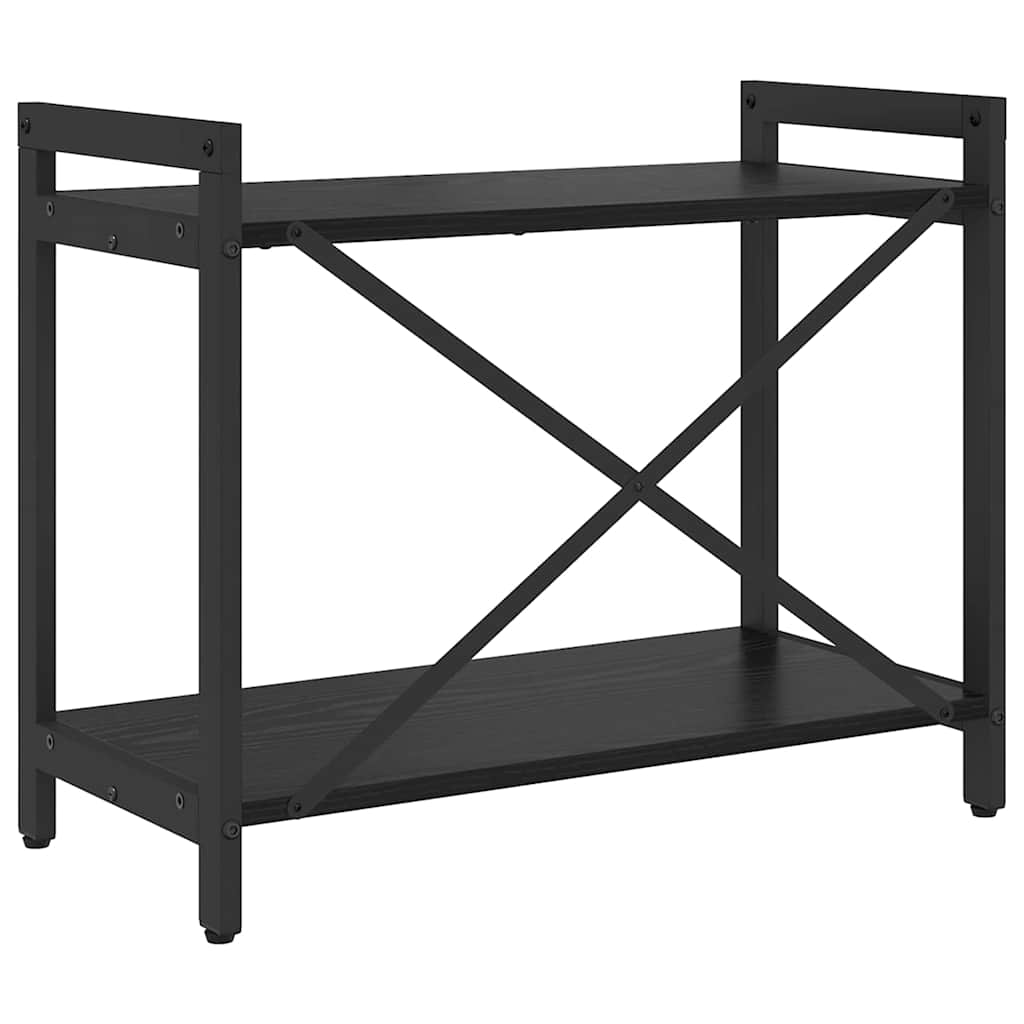 Bokhylle Svart Eik 60 x 30 x 50 cm Konstruert tre