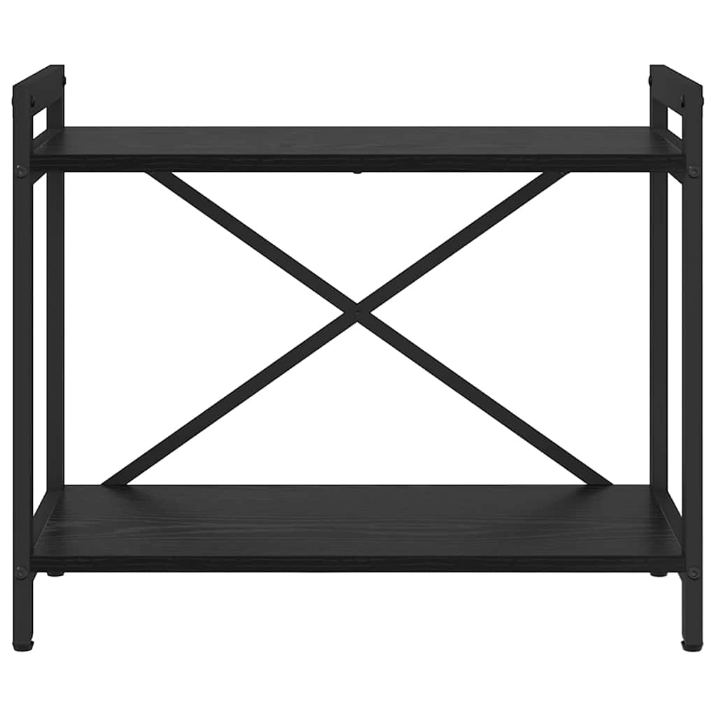 Bokhylle Svart Eik 60 x 30 x 50 cm Konstruert tre