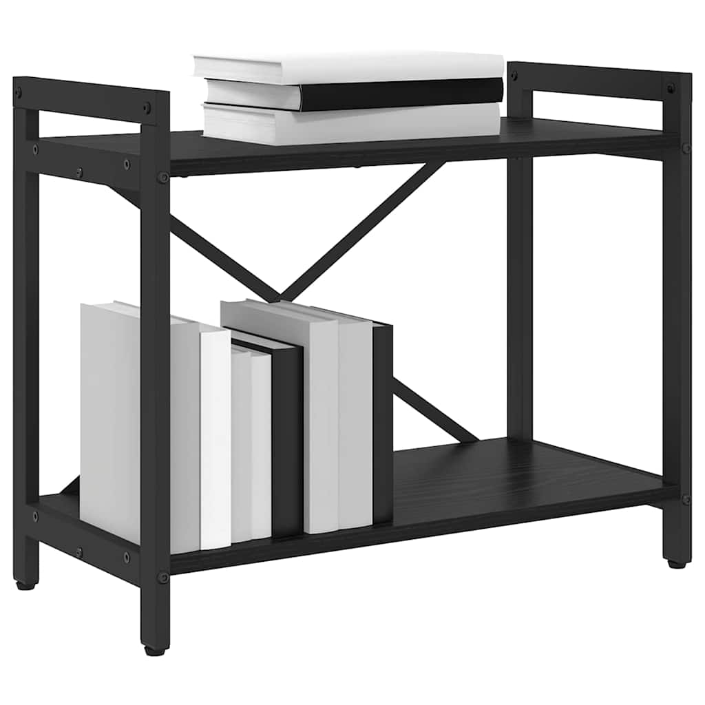 Bokhylle Svart Eik 60 x 30 x 50 cm Konstruert tre