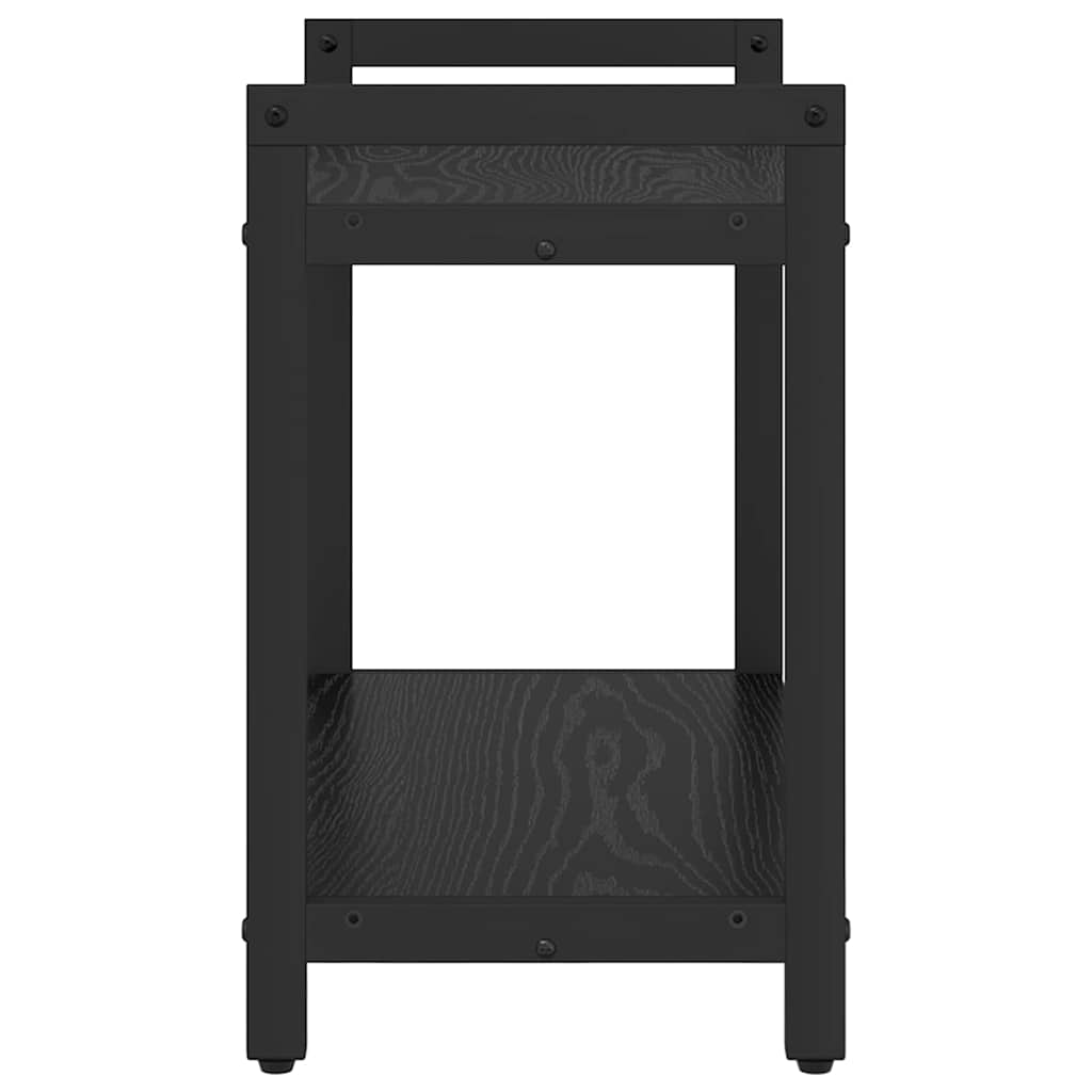 Bokhylle Svart Eik 60 x 30 x 50 cm Konstruert tre