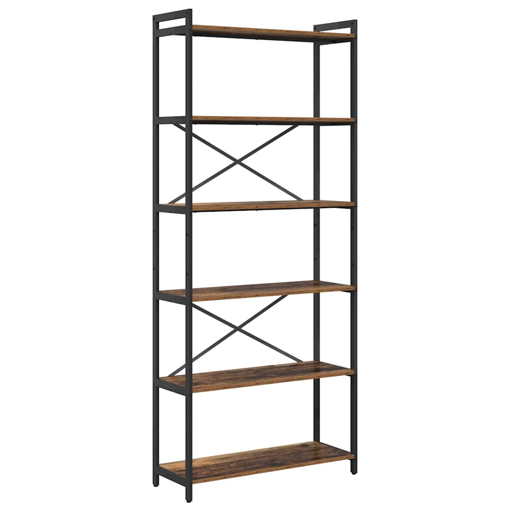 Bokhylle Gammelt tre 80 x 30 x 189,5 cm Konstruert tre