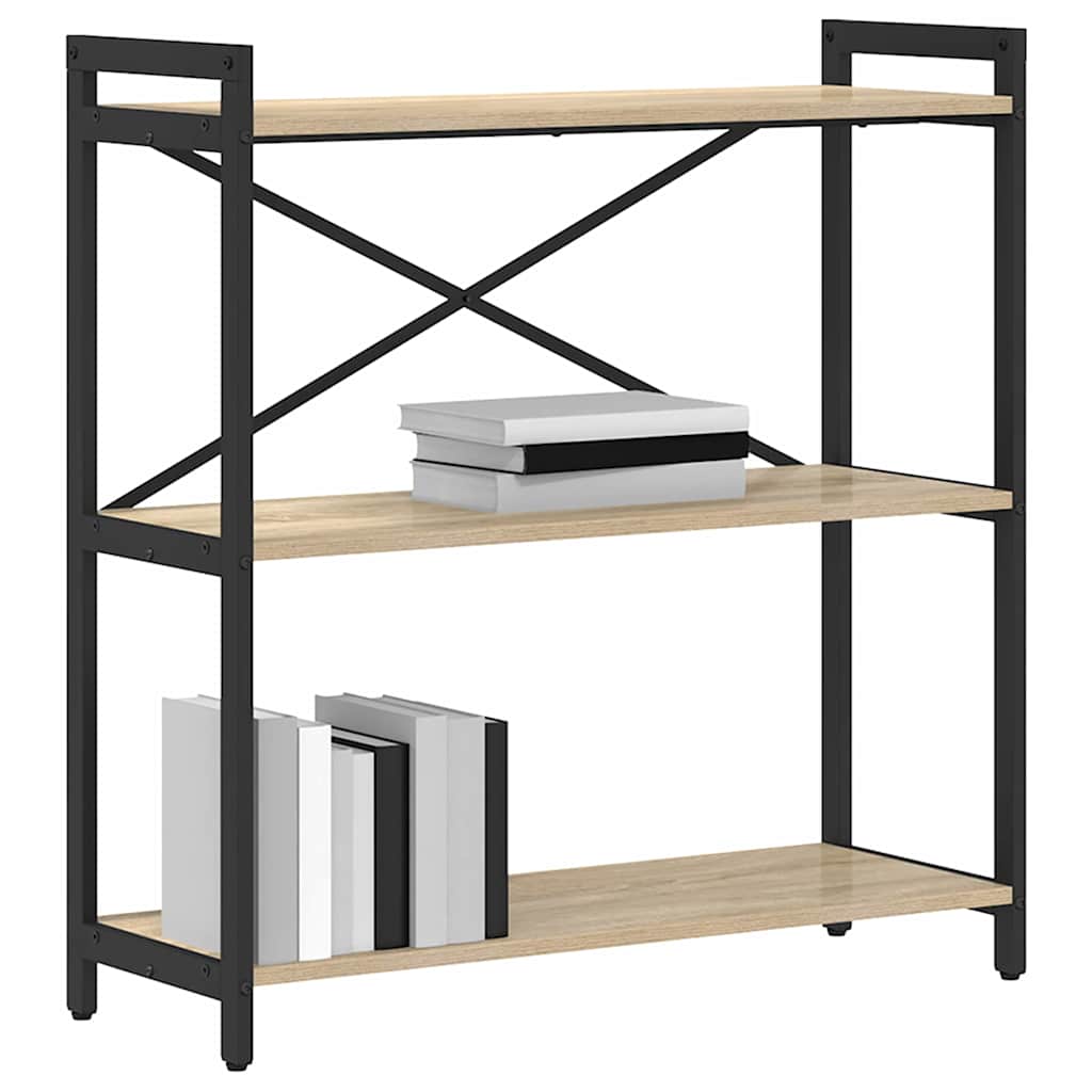 Bokhylle Sonoma eik 80 x 30 x 85 cm Konstruert tre