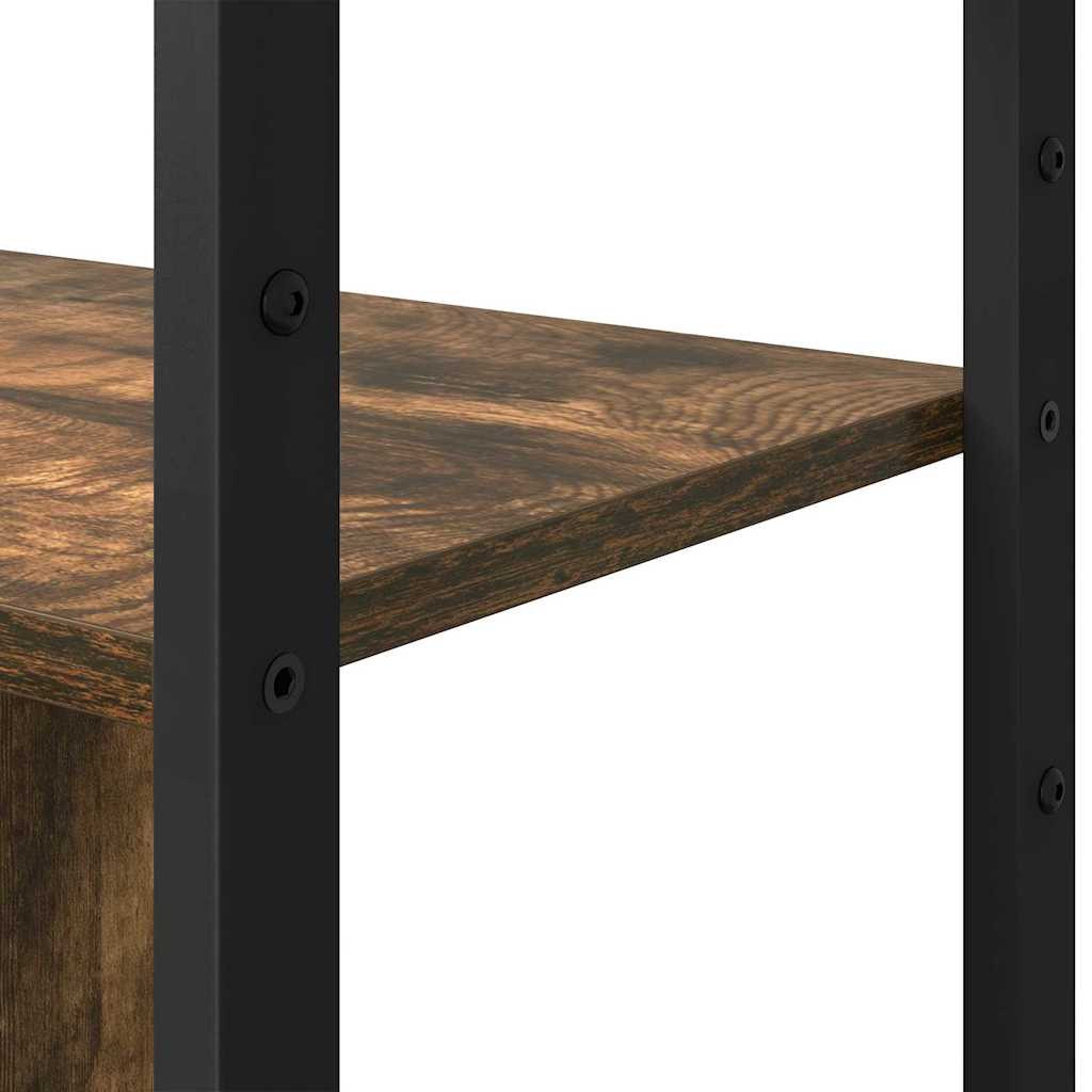 Bokhylle Røkt eik 80 x 30 x 155,5 cm Konstruert tre