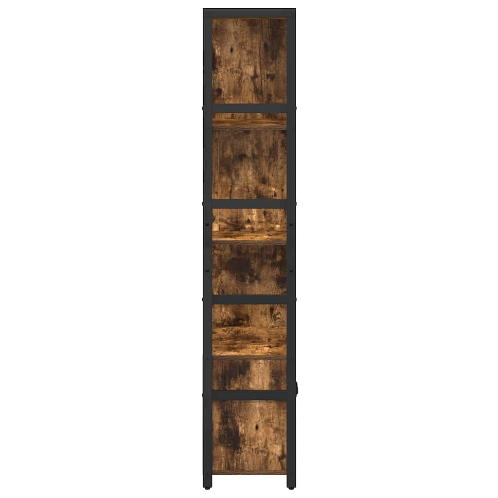 Bokhylle Røkt eik 80 x 30 x 155,5 cm Konstruert tre