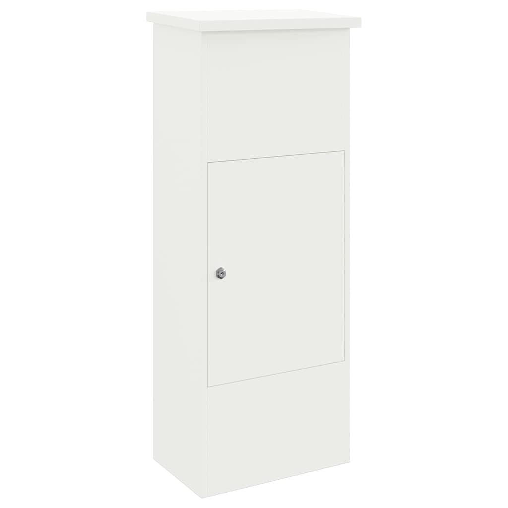 Pakkeinnkast Hvit 44.5 x 29 x 110.5 cm Stål
