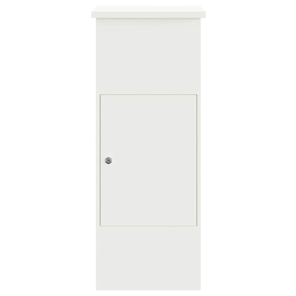 Pakkeinnkast Hvit 44.5 x 29 x 110.5 cm Stål